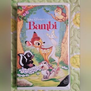 Walt‎ Disney Bambi VHS Video Tape Black Diamond Classic Clamshell Case VTG RARE!